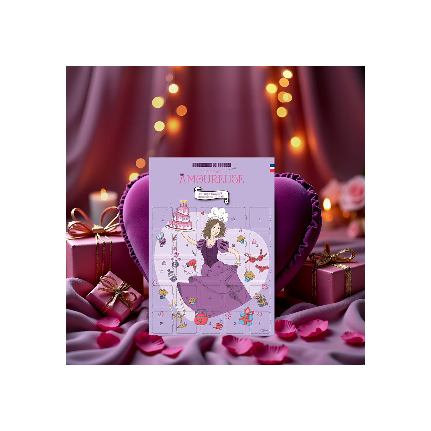 Calendrier 25 jours avec mon amoureuse - 25 bons d'amour