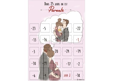 Calendrier devenir Parents 25 jours compte à rebours