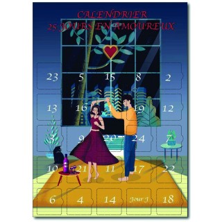 Calendrier 25 jours en amoureux cadeau romantique