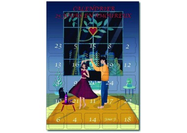Calendrier 25 jours en amoureux cadeau romantique