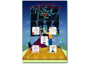 Calendrier 25 jours en amoureux cadeau romantique
