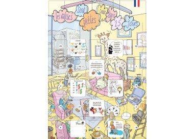 Calendrier compte à rebours avant la naissance 25 jours