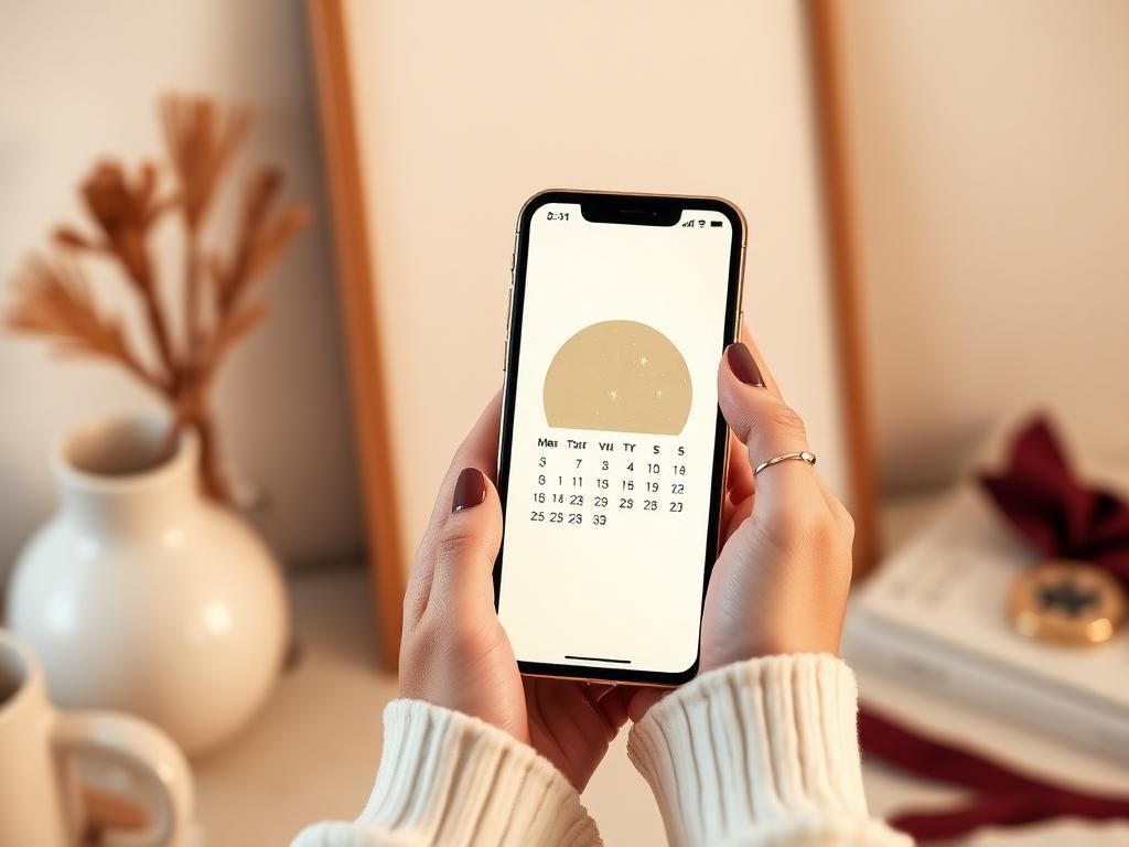 Choisir la date et le lieu sur le téléphone
