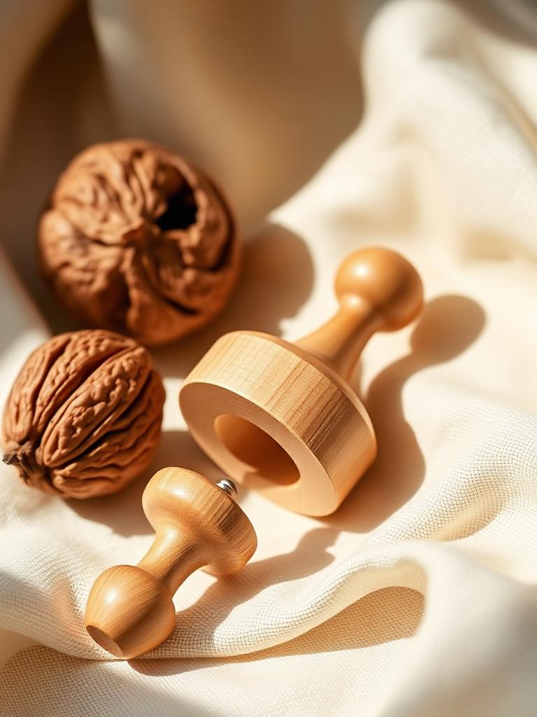 Brise-noix en bois artisanal — l'outil du rituel