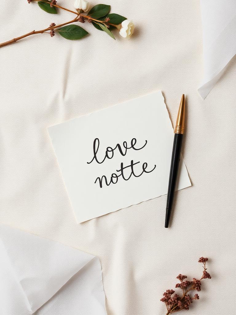 Le message manuscrit