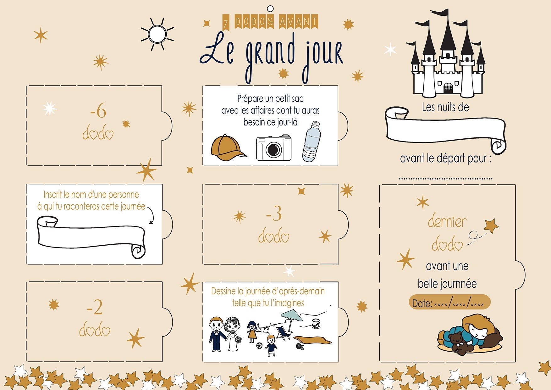 Compte-à-rebours des vacances! (Printable gratuit!) - Allo Maman Dodo