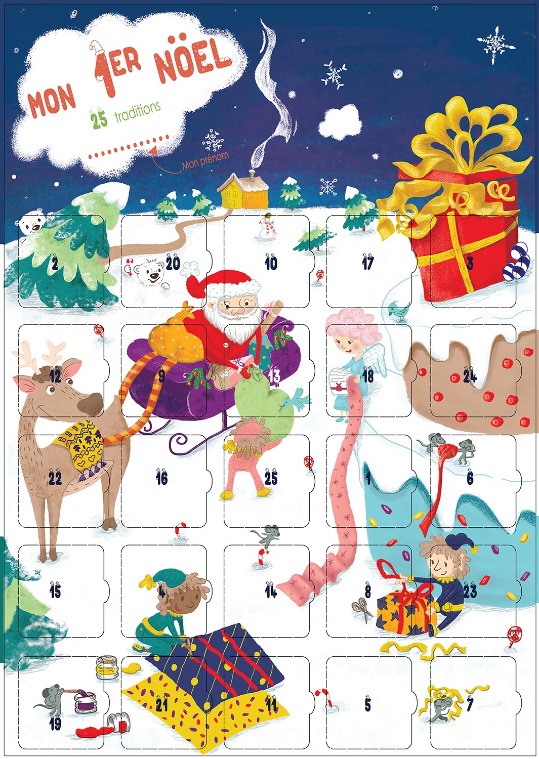 Calendrier avent traditionnel enfant