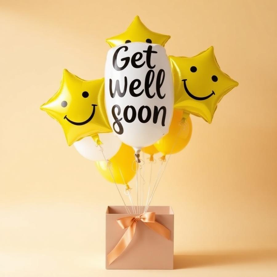 Box de ballons helium Bon courage