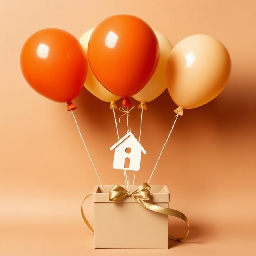 Box de ballons helium Nouvelle maison
