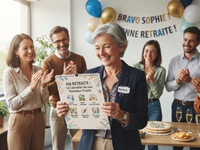 Quel calendrier offrir pour un départ à la retraite mémorable ?
