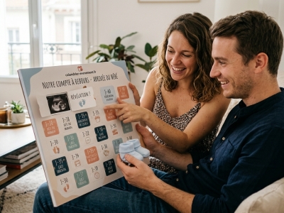 Annoncer sa grossesse au futur papa : 5 idées créatives avec un calendrier